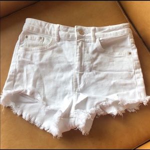 2/$20 White denim shorts